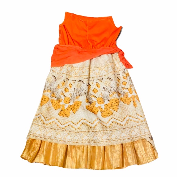Disney Princess Moana Classic Dress size 7/8 - Picture 3 of 9